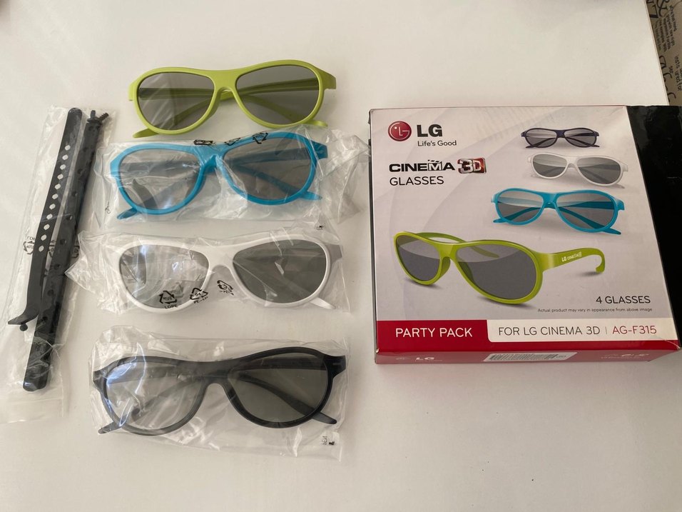 LG Cinema 3D Retro Parlak Gözlük Seti - Görsel 2