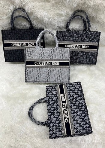 Christian Dior Gri Desenli Kadın Çanta