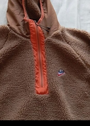 Erkek Kahverengi Kapüşonlu Fermuarlı Sweatshirt - Görsel 2