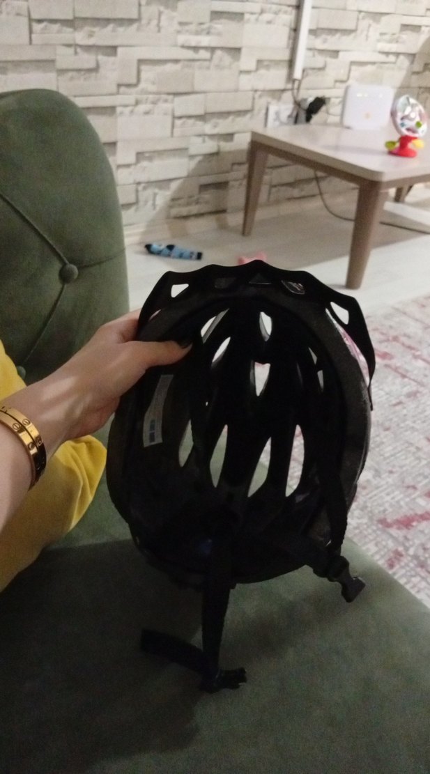 Pembe Elastik Biker Motosiklet Kaskı - Görsel 5