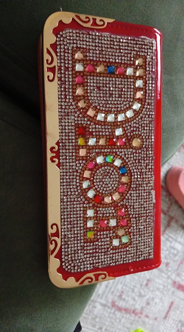 Renkli İşlemeli Payetli Kadın Portföy Çanta - Görsel 2