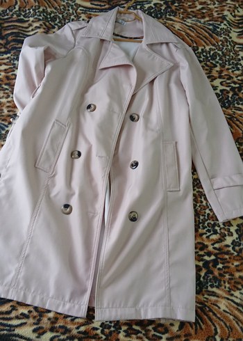 Bej Midi Düğmeli Kadın Trençkot - Görsel 2