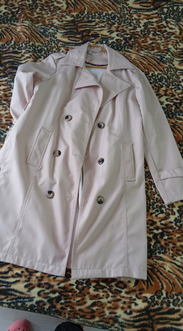 Bej Midi Düğmeli Kadın Trençkot - Görsel 2