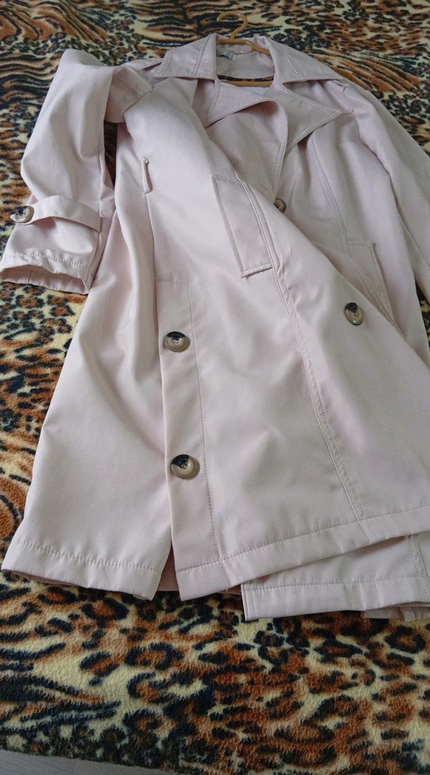 Bej Midi Düğmeli Kadın Trençkot - Görsel 3