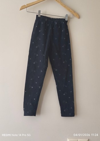 Nakışlı Mavi Kız tayt - Görsel 3