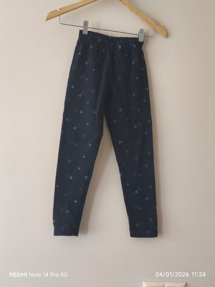 Nakışlı Mavi Kız tayt - Görsel 3