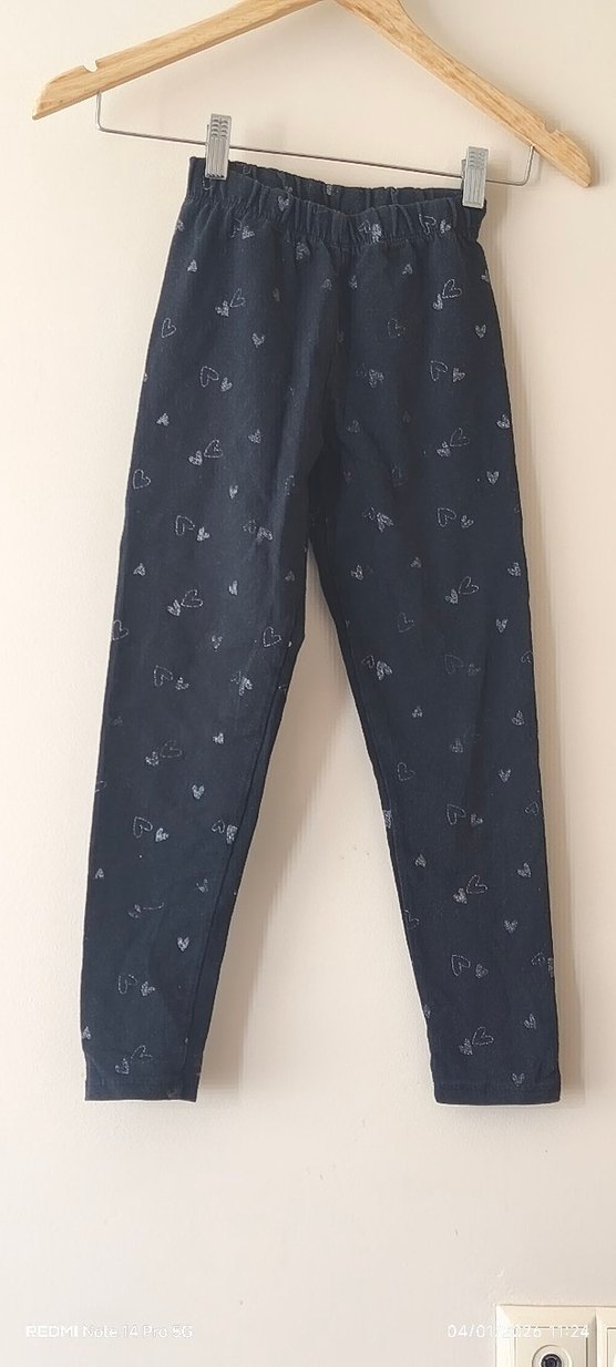 Nakışlı Mavi Kız tayt - Görsel 2