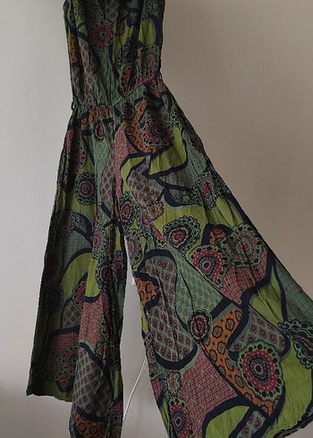 tola tola Kadın Bohem Straplez Uzun Tulum bandito tarzı - Görsel 3