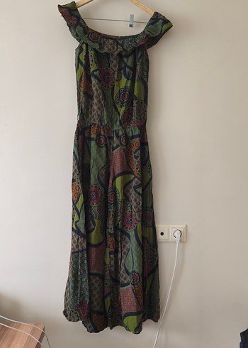 tola tola Kadın Bohem Straplez Uzun Tulum bandito tarzı - Görsel 4