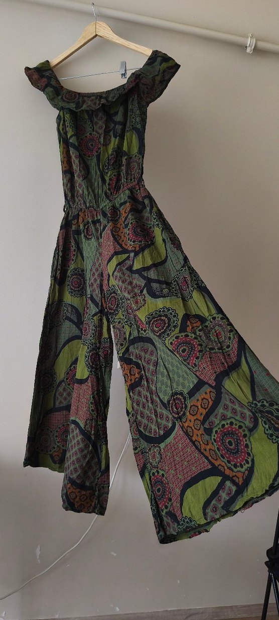 tola tola Kadın Bohem Straplez Uzun Tulum bandito tarzı - Görsel 3