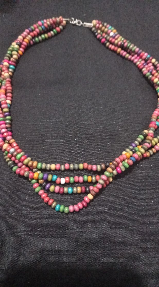 Renkli Boncuklu Uzun Bohem Kadın Kolye - Görsel 2