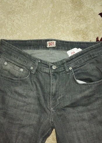 Levis Orijinal Levi S 501 Koyu Gri Denim Jean