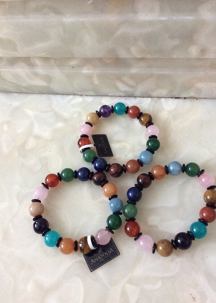 Doğaltaş enerji bilekliyi etiketli - Görsel 5