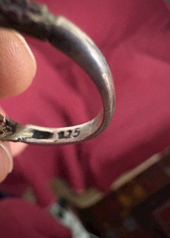 925 Ayar gümüş be deyerli taş yuzuk adedi 1500tl - Görsel 4