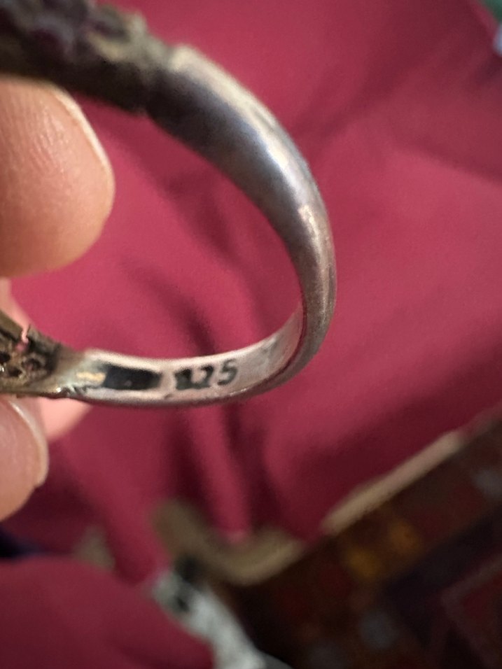 925 Ayar gümüş be deyerli taş yuzuk adedi 1500tl - Görsel 4