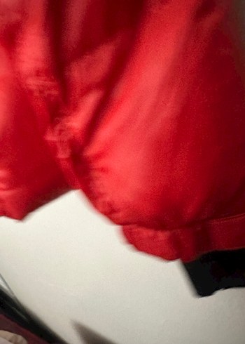 Kırmızı Fermuarlı Kadın Mont - Görsel 7