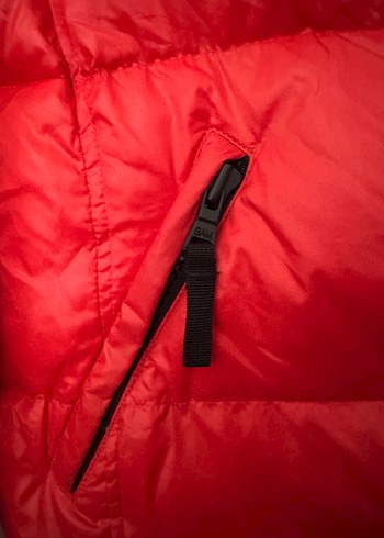 Kırmızı Fermuarlı Kadın Mont - Görsel 5