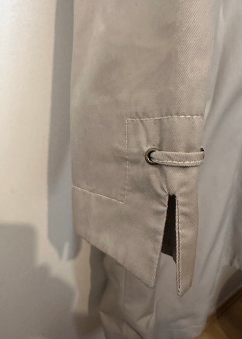 Bej Uzun Kadın Trençkot - Görsel 5