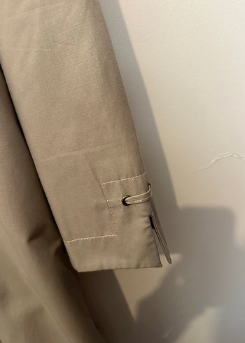 Bej Uzun Kadın Trençkot - Görsel 11