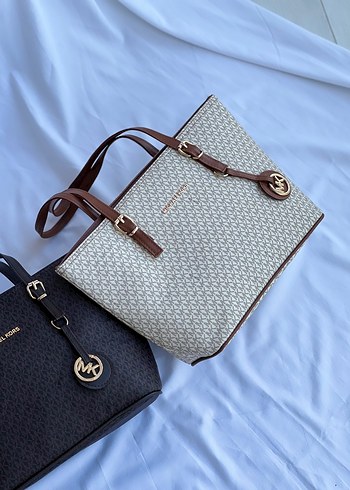 Michael Kors Kahverengi Baskılı Deri Kadın Çanta