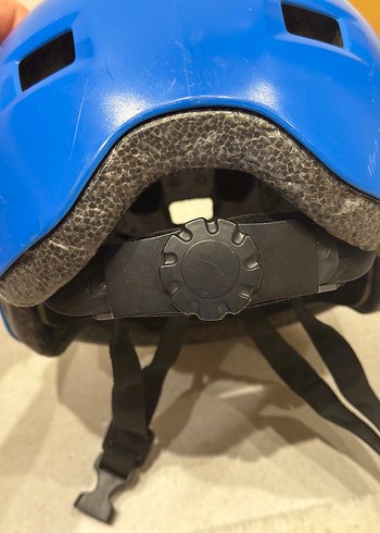 Mavi Biker Kask Velcro Bantlı - Görsel 4