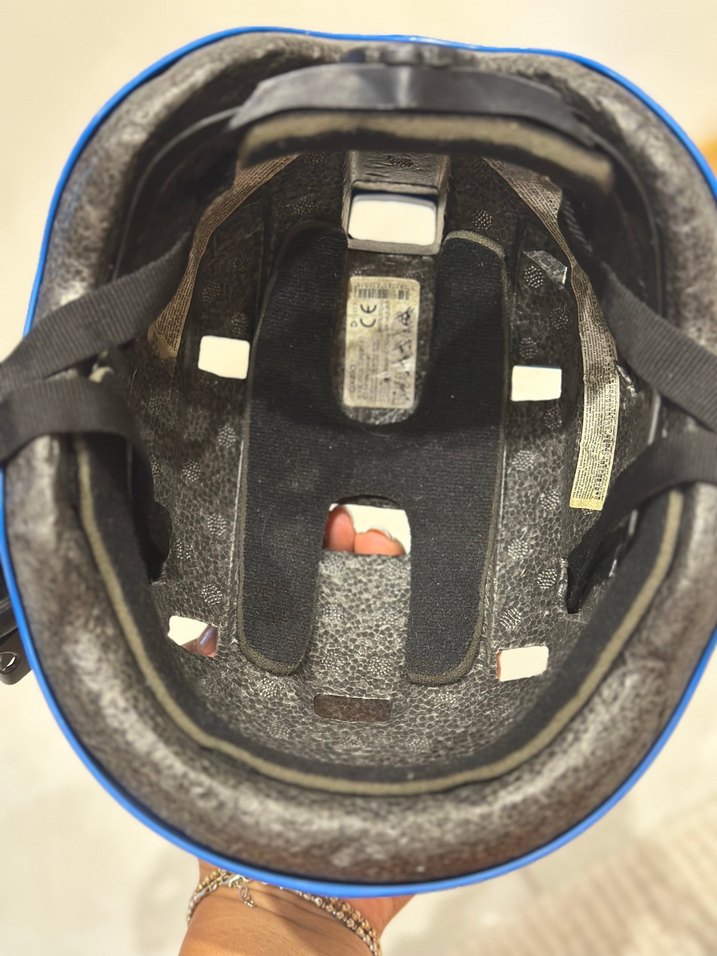 Mavi Biker Kask Velcro Bantlı - Görsel 2