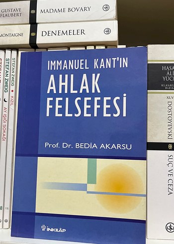 İmmmanuel Kant'ın Ahlak Felsefesi Kitabı