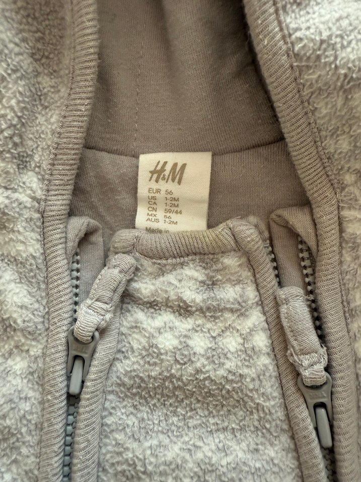 Gri Örgü Bebek Tulum - Görsel 3