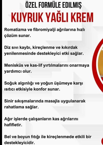 Cam Kavanozda mentollü kuyruk yağı kremi - Görsel 2