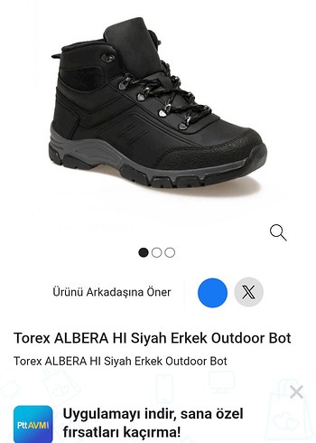 Torex ALBERA HI Siyah Erkek Outdoor Bot