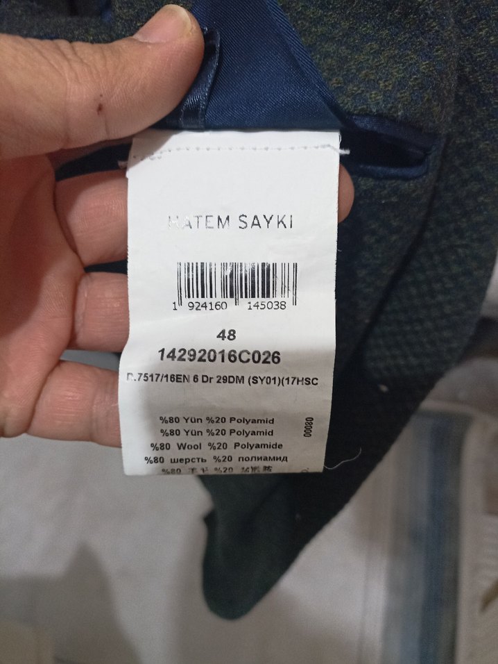 hatemoğlu ceket 48 beden. - Görsel 3