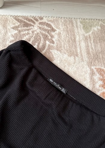 Siyah Piliseli Midi Hamile Eteği - Görsel 3