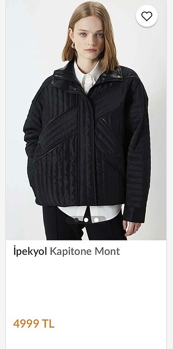 m Beden İpekyol Kapitone Mont