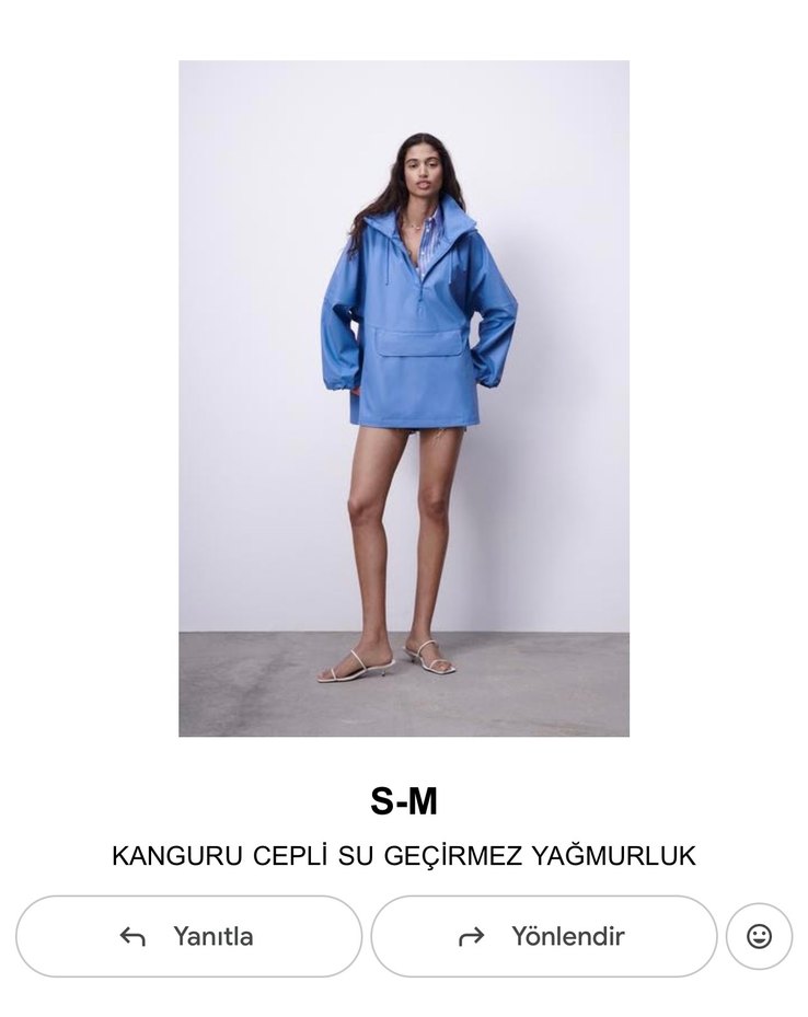 Zara Su Geçirmez Yağmurluk - Görsel 4