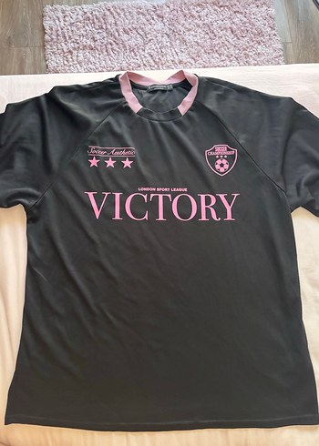 xs Beden siyah Renk Siyah Pembe Spor Tişört