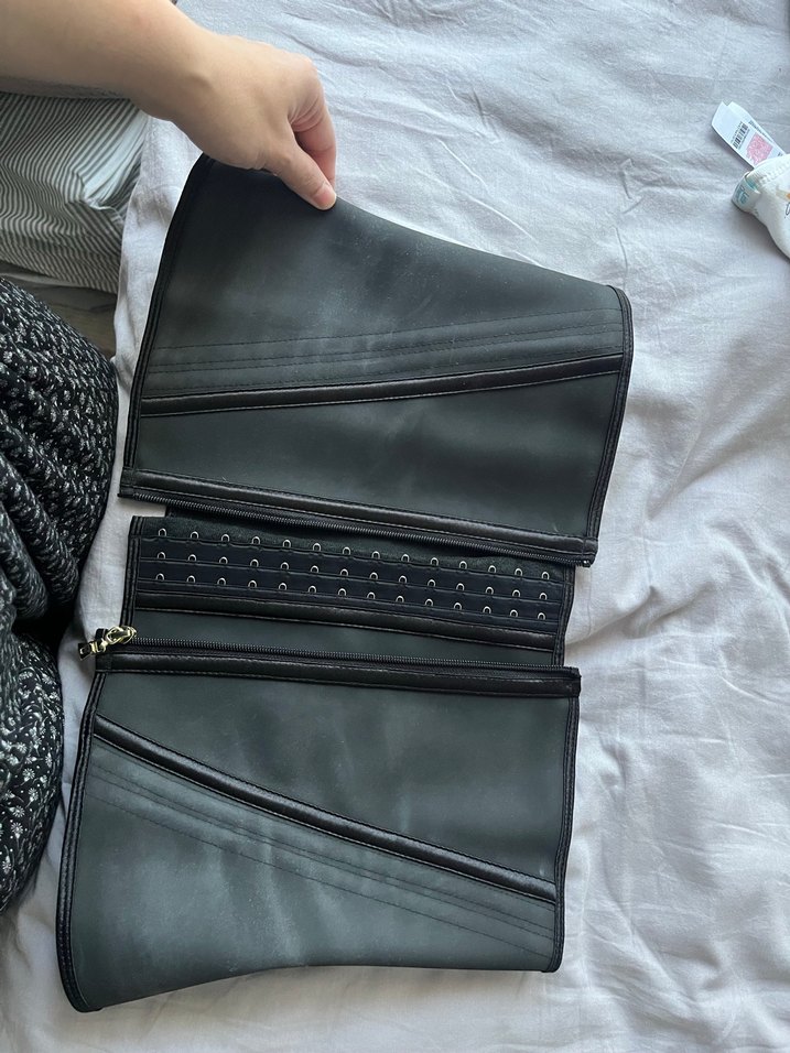 Siyah Fitted Korsesi Midi Boy - Görsel 2