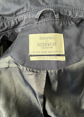 Düğmeli Lacivert Midi Kadın Trençkot - Görsel 4