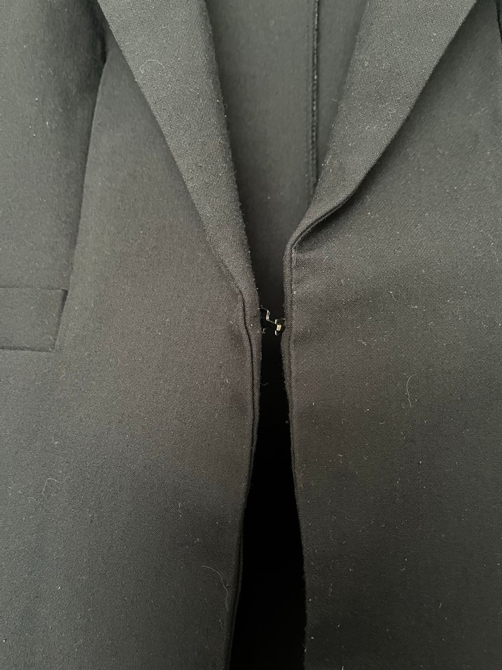 Siyah Kadın Düğmeli Ofis Blazeri - Görsel 3