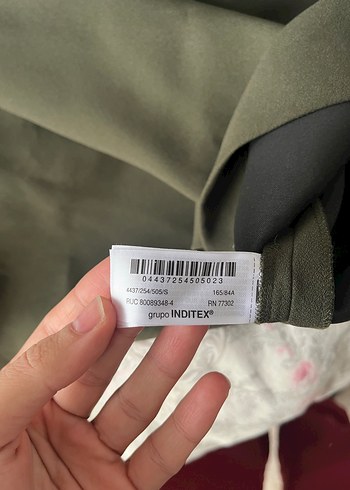 Kolsuz Midi Haki Elbise - Görsel 3