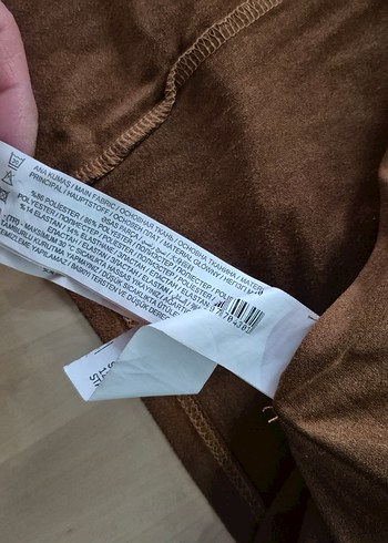 Bohem Tarz Kahverengi Süet Püsküllü tshirt - Görsel 6