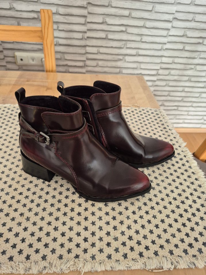 KADIN BORDO BOT - Görsel 2