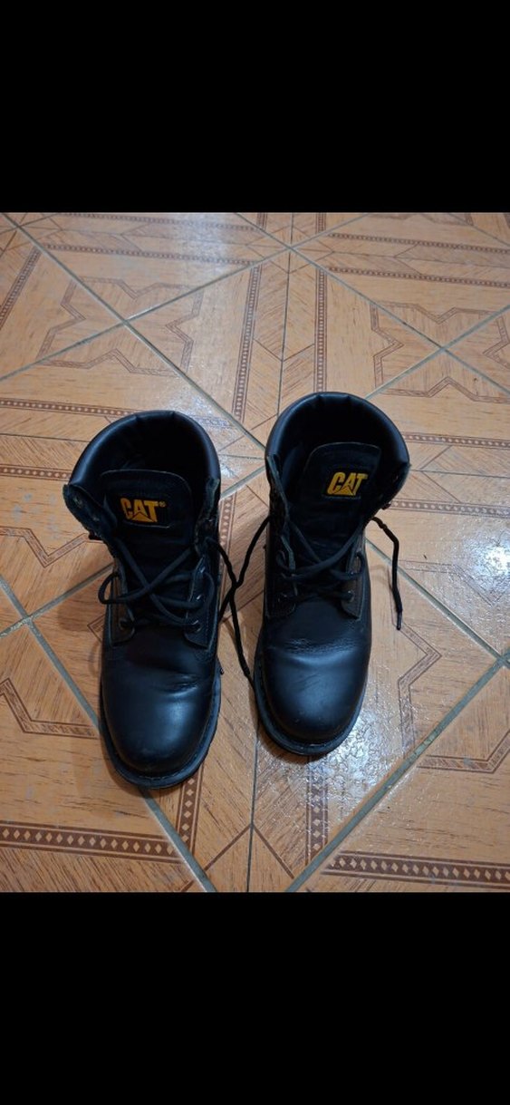 Siyah Deri Stiletto Topuklu CAT Bot - Görsel 2