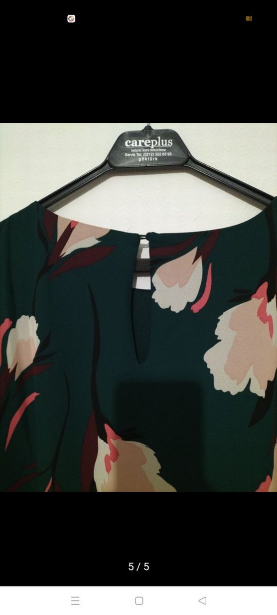 Kadın Çok Renkli Uzun Salaş Elbise - Görsel 5