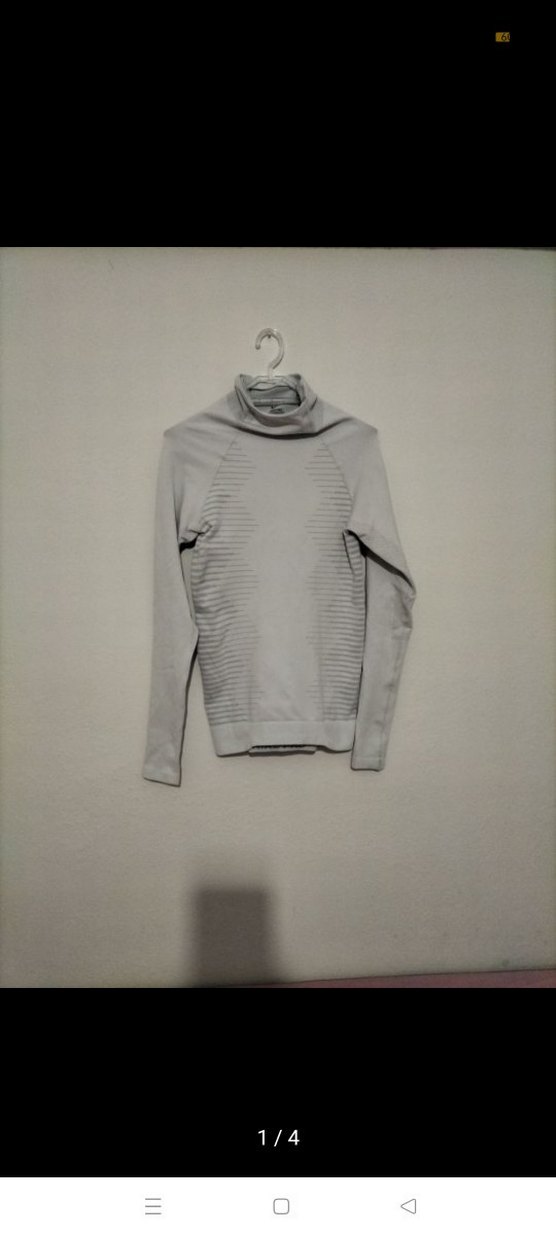 Nike Pro Hyperwarm Gri  boyunlu swift - Görsel 3