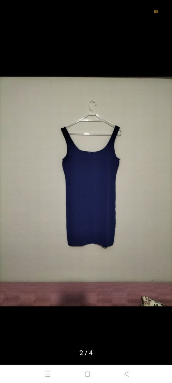 H&M Lacivert V Yakalı Kadın bluz - Görsel 2