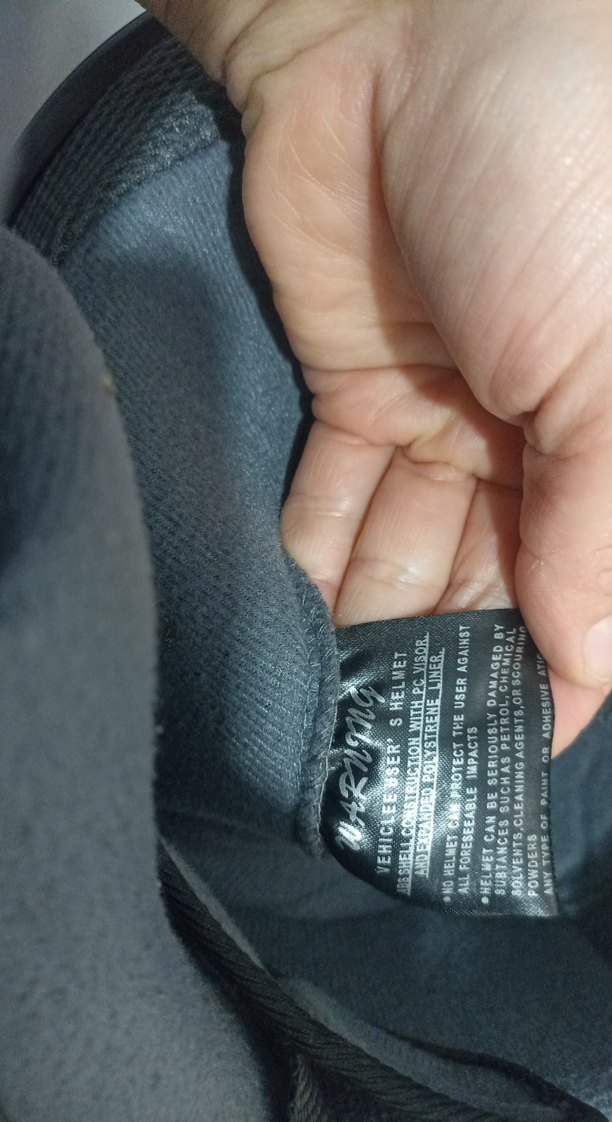 Tokalı Siyah Baskılı Biker Motosiklet Kaskı - Görsel 4