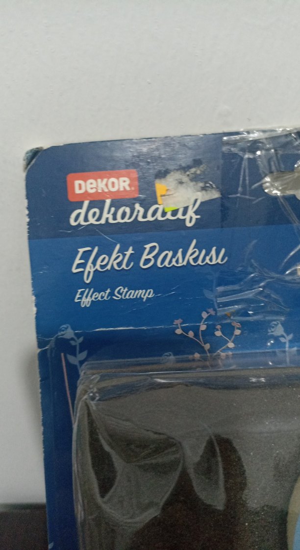 Mavi Bulut Desenli Efekt Baskı Süngeri - Görsel 2