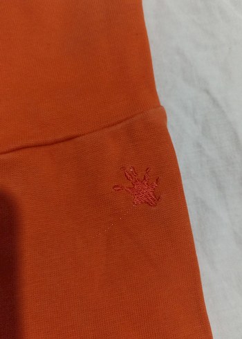 Turuncu Kız Çocuk Tayt - Görsel 3