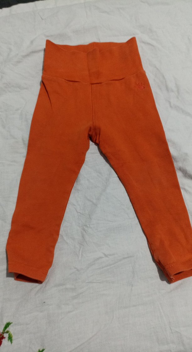 Turuncu Kız Çocuk Tayt - Görsel 2