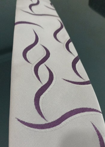 Mor Dalga Desenli Erkek Kravat - Görsel 2